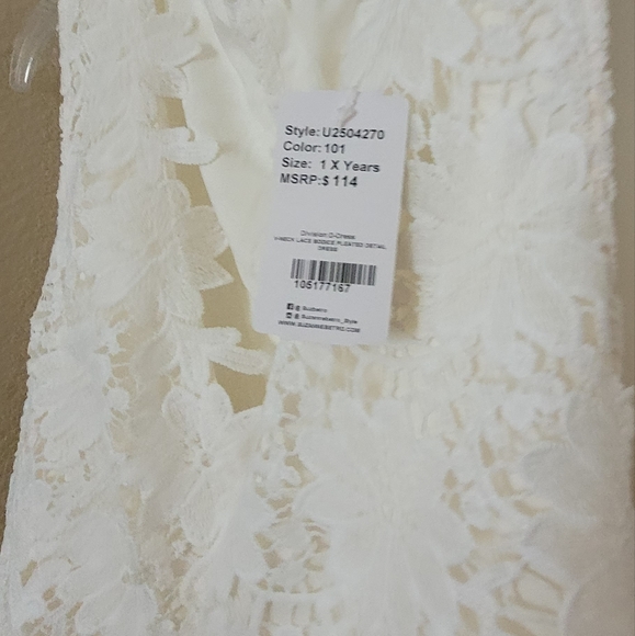 NWT Lace Tie Back Dress - Picture 7 of 11